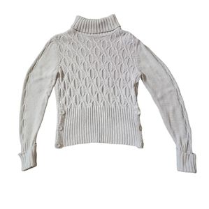 Apt. 9 Light Grey Knit Turtle Neck Sweater Size L